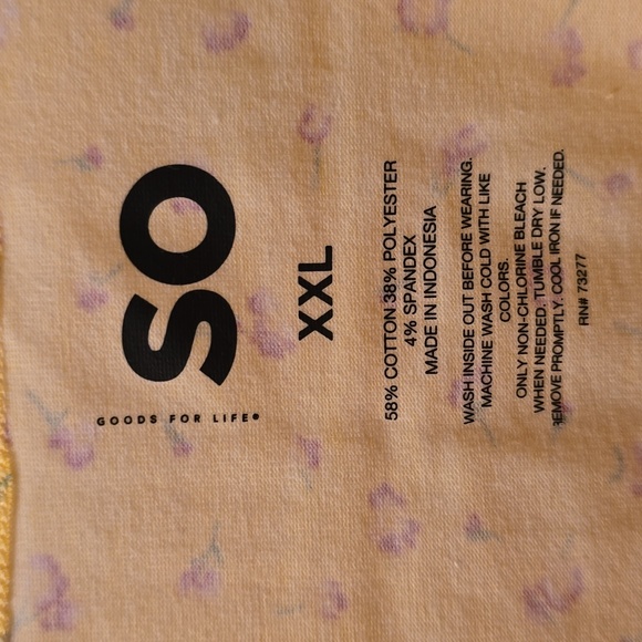 SO BRAND WOMENS WRAP FRONT YELLOW FLORAL CAMI WITH ADJUSTABLE STRAPS SIZE XXL - Picture 8 of 14